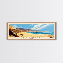 Carregar imagem no visualizador da galeria, Ain Sokhna, Egypt Panoramic Print, Vacation Gift, Egypt Wall Art, Beach Painting, Beach Decor, Large Wall Art, Wood Frame Art