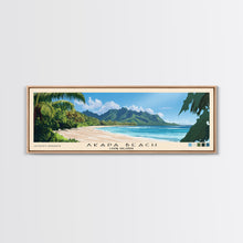 Carregar imagem no visualizador da galeria, Akapa Beach, Cook Islands Panoramic Print, Vacation Gift, Cook Islands Wall Art, Beach Painting, Beach Decor, Beach Or Lakehouse Art