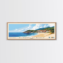 Carregar imagem no visualizador da galeria, Alaçatı 11 Beach, Turkey Panoramic Beach Print, Vacation Gift, Turkey Wall Art, Beach Painting, Beach Decor, Beach Painting