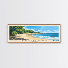 Load image into Gallery viewer, Almonta Beach, Australia Panoramic Beach Print, Vacation Gift, Australia Wall Art, Framed Canvas Print, Framed Beach Painting