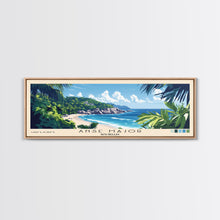 Load image into Gallery viewer, Anse Major, Seychelles Panoramic Beach Print, Vacation Gift, Seychelles Wall Art, Beach Painting, Beach Decor, Beach Painting