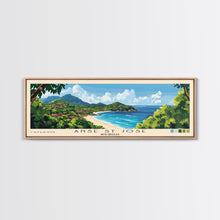Load image into Gallery viewer, Anse St Jose, Seychelles Panoramic Print, Vacation Gift, Seychelles Wall Art, Beach Painting, Beach Decor, Beach Or Lakehouse Art