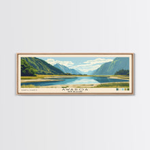 Carregar imagem no visualizador da galeria, Awaroa, New Zealand Panoramic Beach Print, Vacation Gift, New Zealand Wall Art, Framed Canvas Print, Framed Beach Painting