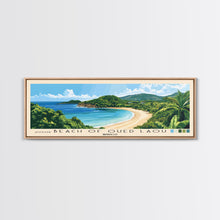 Load image into Gallery viewer, Beach of Oued Laou, Morocco Panoramic Print, Vacation Gift, Morocco Wall Art, Beach Painting, Beach Decor, Beach Or Lakehouse Art
