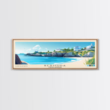 Load image into Gallery viewer, Bermuda, United Kingdom Panoramic Beach Print, Vacation Gift, United Kingdom Wall Art, Beach Painting, Beach Decor, Beach Painting