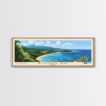 Load image into Gallery viewer, Bloody Bay, Jamaica Panoramic Beach Print, Vacation Gift, Jamaica Wall Art, Beach Painting, Beach Decor, Beach Painting