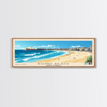 Carregar imagem no visualizador da galeria, Bondi Beach, Sydney, Australia Panoramic Print, Vacation Gift, Sydney, Australia Wall Art, Beach Painting, Beach Decor, Beach Or Lakehouse Art