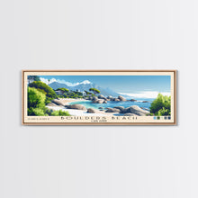 Load image into Gallery viewer, Boulders Beach, Cape Town Panoramic Print, Vacation Gift, Cape Town Wall Art, Vacation Wall Art, Vacatation Memories, Beach Decor, Beach Or Lakehouse Art