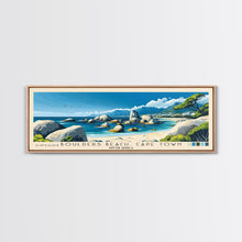 Load image into Gallery viewer, Boulders Beach, Cape Town, South Africa Panoramic Print, Vacation Gift, South Africa Wall Art, Beach Painting, Beach Decor, Beach Or Lakehouse Art
