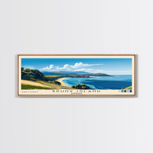 Carregar imagem no visualizador da galeria, Bruny Island, Australia Panoramic Print, Vacation Gift, Australia Wall Art, Beach Painting, Beach Decor, Large Wall Art, Wood Frame Art