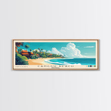 Carregar imagem no visualizador da galeria, Canggu Beach, Indonesia Panoramic Print, Vacation Gift, Indonesia Wall Art, Beach Painting, Beach Decor, Beach Or Lakehouse Art