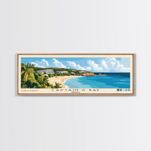 Carregar imagem no visualizador da galeria, Captain's Bay, Anguila Panoramic Print, Vacation Gift, Anguila Wall Art, Beach Painting, Beach Decor, Beach Or Lakehouse Art