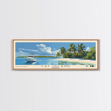 Cargar imagen en el visor de la galería, Cat Island, Bahamas Panoramic Beach Print, Vacation Gift, Bahamas Wall Art, Beach Painting, Beach Decor, Beach Painting