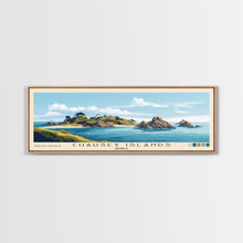 Cargar imagen en el visor de la galería, Chausey Islands, France Panoramic Beach Print, Vacation Gift, France Wall Art, Beach Painting, Beach Decor, Beach Painting
