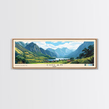 Load image into Gallery viewer, Colan, Peru Panoramic Beach Print, Vacation Gift, Peru Wall Art, Framed Canvas Print, Framed Beach Painting