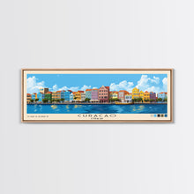 Load image into Gallery viewer, Curacao, Curacao Panoramic Print, Vacation Gift, Curacao Wall Art, Beach Painting, Beach Decor, Beach Or Lakehouse Art