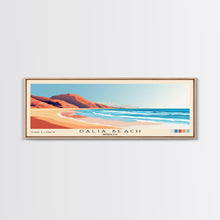 Load image into Gallery viewer, Dalia Beach, Morocco Panoramic Beach Print, Vacation Gift, Morocco Wall Art, Beach Painting, Beach Decor, Beach Painting