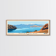 Load image into Gallery viewer, Damas Island, Chile Panoramic Print, Vacation Gift, Chile Wall Art, Beach Painting, Beach Decor, Large Wall Art, Wood Frame Art