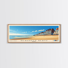 Load image into Gallery viewer, Deauville Beach, France Panoramic Print, Vacation Gift, France Wall Art, Vacation Wall Art, Vacatation Memories, Beach Decor, Beach Or Lakehouse Art