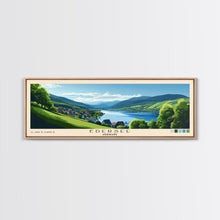 Load image into Gallery viewer, Edersee, Germany Panoramic Print, Vacation Gift, Germany Wall Art, Beach Painting, Beach Decor, Large Wall Art, Wood Frame Art