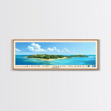 Load image into Gallery viewer, Elbow Cay, Abaco Islands, Bahamas Panoramic Print, Vacation Gift, Bahamas Wall Art, Beach Painting, Beach Decor, Beach Or Lakehouse Art