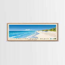 Load image into Gallery viewer, English Point Beach, Turks and Caicos Panoramic Beach Print, Vacation Gift, Turks and Caicos Wall Art, Framed Canvas Print, Framed Beach Painting