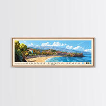Carregar imagem no visualizador da galeria, Giardini naxos beach, Italy Panoramic Print, Vacation Gift, Italy Wall Art, Beach Painting, Beach Decor, Beach Or Lakehouse Art