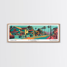 Load image into Gallery viewer, Anaheim California Panoramic Travel Poster Canvas Print