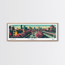 Load image into Gallery viewer, Dallas Texas Panoramic Travel Poster Canvas Print