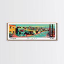 Load image into Gallery viewer, El Paso Texas Panoramic Travel Poster Canvas Print