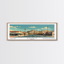 Carregar imagem no visualizador da galeria, Buckeye Arizona Panoramic Painting, Mid Century Modern Framed Canvas Print, Retro Pop Art Travel Poster, Office Wall Art Decor, City Print