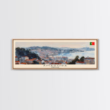 Load image into Gallery viewer, Amadora Portugal Travel Print Wall Art, Panoramic City Art, Travel Art, Wall Decor, Vacation Gift, Framed Canvas Print Or Metal Art