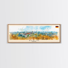 Load image into Gallery viewer, Berlin Germany Travel Print Wall Art, Panoramic City Art, Travel Art, Wall Decor, Vacation Gift, Framed Canvas Print Or Metal Art