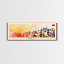 Load image into Gallery viewer, Bursa Turkey Travel Print Wall Art, Panoramic City Art, Travel Art, Wall Decor, Vacation Gift, Framed Canvas Print Or Metal Art