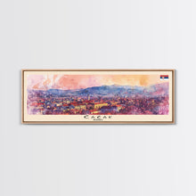 Carregar imagem no visualizador da galeria, Čačak Serbia Wall Art, Panoramic Travel Poster, Panoramic Framed Canvas Print, City Wall Art, Wall Hanging Home Decor, Travel Art