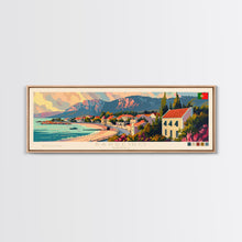 Load image into Gallery viewer, Barreiro Portugal Travel Print Wall Art, Panoramic City Art, Travel Art, Wall Decor, Vacation Gift, Framed Canvas Print Or Metal Art