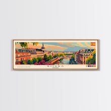 Load image into Gallery viewer, Borås Sweden Travel Art, City Art, Framed Canvas Print or Metal Wall Art, Europe Travel Poster, Panoramic Wall Art, Extra Wide Wall Art