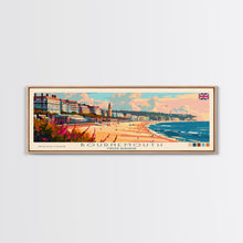 Load image into Gallery viewer, Bournemouth United Kingdom Wall Art, Panoramic Travel Poster, Panoramic Framed Canvas Print, City Wall Art, Wall Hanging Home Decor, Travel Art