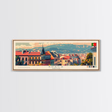 Load image into Gallery viewer, Braga Portugal Travel Art, City Art, Framed Canvas Print or Metal Wall Art, Europe Travel Poster, Panoramic Wall Art, Extra Wide Wall Art