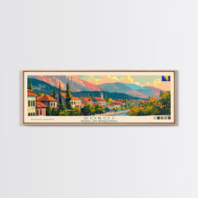 Load image into Gallery viewer, Doboj Bosnia Travel Print Wall Art, Panoramic City Art, Travel Art, Wall Decor, Vacation Gift, Framed Canvas Print Or Metal Art