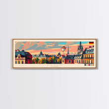Load image into Gallery viewer, Essen Germany Travel Print Wall Art, Panoramic City Art, Travel Art, Wall Decor, Vacation Gift, Framed Canvas Print Or Metal Art