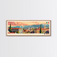 Cargar imagen en el visor de la galería, Foggia Italy Wall Art, Panoramic Travel Poster, Panoramic Framed Canvas Print, City Wall Art, Wall Hanging Home Decor, Travel Art
