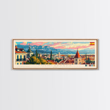 Carregar imagem no visualizador da galeria, Fuenlabrada Spain Wall Art, Panoramic Travel Poster, Panoramic Framed Canvas Print, City Wall Art, Wall Hanging Home Decor, Travel Art