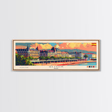 Carregar imagem no visualizador da galeria, Gijón Spain Travel Print Wall Art, Panoramic City Art, Travel Art, Wall Decor, Vacation Gift, Framed Canvas Print Or Metal Art