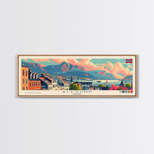 Carregar imagem no visualizador da galeria, Ålesund Norway Wall Art, Panoramic Travel Poster, Panoramic Framed Canvas Print, City Wall Art, Wall Hanging Home Decor, Travel Art