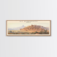 Carregar imagem no visualizador da galeria, Ait Benhaddou Travel Poster Print, Framed Canvas Wall Art, Metal Wall Art, Morocco art, Gift For Him, Travel Wall Art, Travel Lover Gift