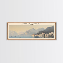 Load image into Gallery viewer, Amalfi Coast COUNTRY Travel Poster Print, Framed Canvas Print, Italy Travel Art, Wood Framed Art, Wall Hanging, Home Decor