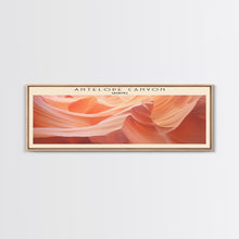 Load image into Gallery viewer, Antelope Canyon Travel Print Wall Art, Travel Poster Print, Retro Style Home Decor, Wall Hanging, Travel Gift Idea, Unique Metal Art