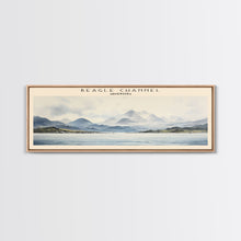 Load image into Gallery viewer, Beagle Channel Travel Poster Print, Framed Canvas Print, COUNTRY Travel Art, Wood Framed Art, Wall Hanging, Home Decor
