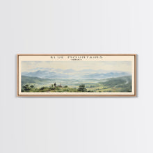 Load image into Gallery viewer, Blue Mountains Travel Print Wall Art, Travel Poster Print, Retro Style COUNTRY Home Decor, Wall Hanging, Travel Gift Idea, Unique Metal Art